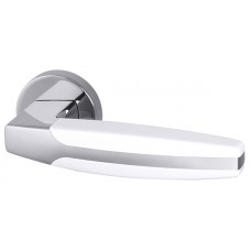 Дверная ручка Armadillo ARC URB2 CP/White-14 (хром / белый)